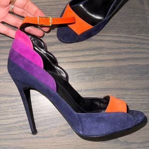Pierre Hardy Roxy Colorblock Peep Toe Pump
